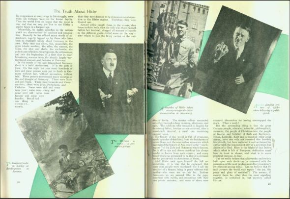 Strand Magazine Nov 1935, Churchill: The Truth about Hitler, pages 20-21